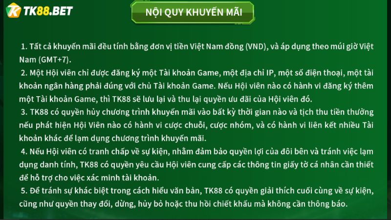 Nội quy Khuyến mãi chia sẻ tương tác - Nhận hồng bao HB88