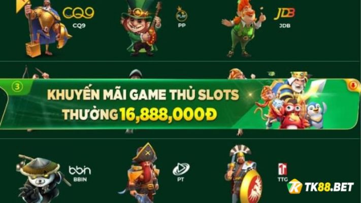 Khuyến mãi game thủ Slots hb88