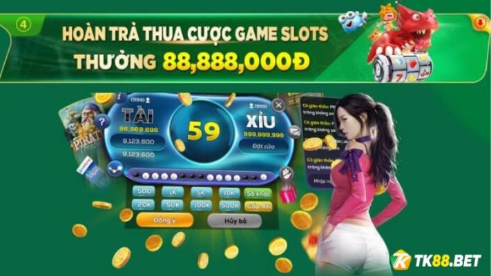 Khuyến mãi hoàn trả thua cược Game Slots hb88