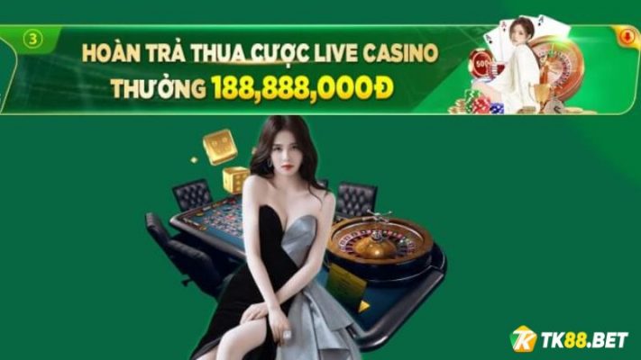 Khuyến mãi hoàn trả thua cược Live Casino hb88